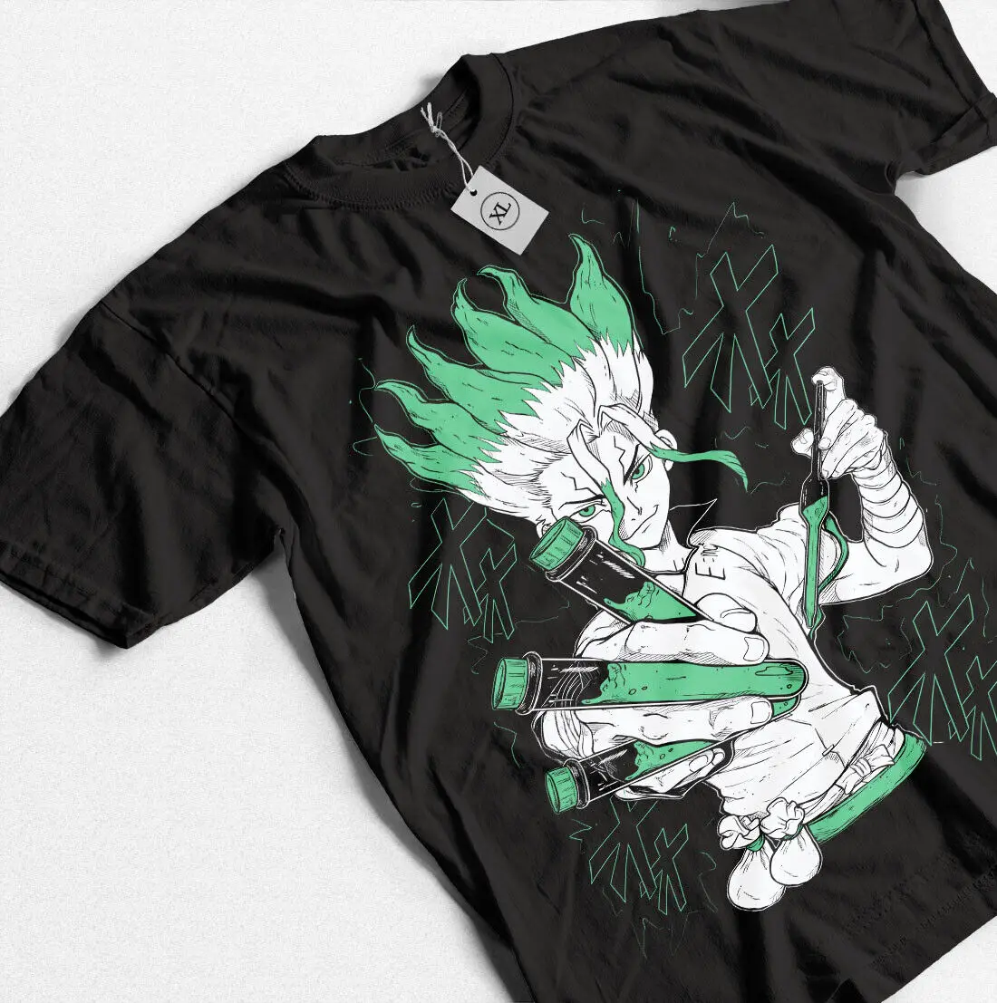 Senku Dr. Stone Ishigami Anime Manga Shirt Short-Sleeve Unisex T-Shirt Soft Tee