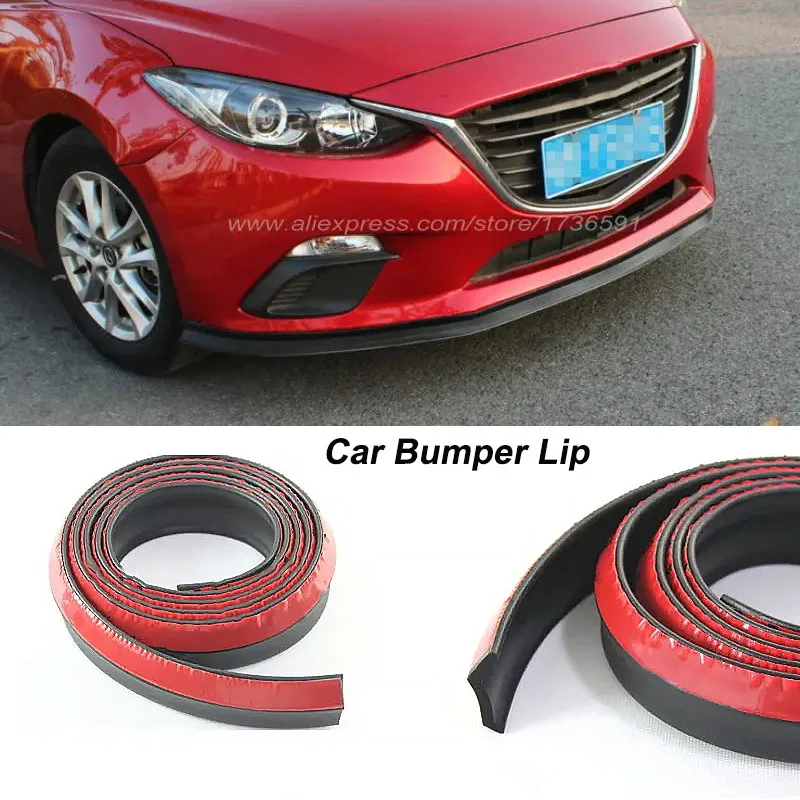 Car Bumper Lip Deflector Lips For Mazda CX-3 CX-4 CX-5 CX5 CX-7 CX-9 Atenza Axela Demio DJ Front Spoiler Skirt Body Kit Strip