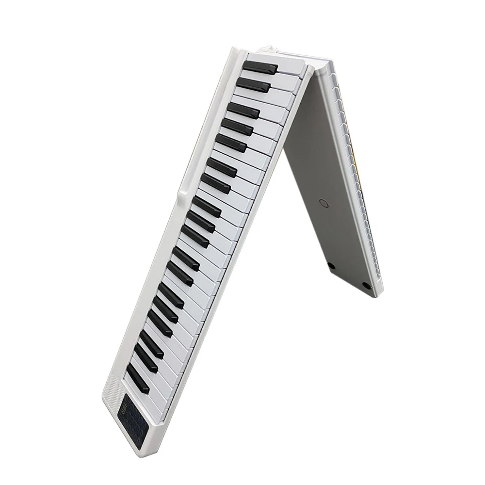 Portable Folding Piano for Beginner, Practice Keyboard, Splicing Piano, Hand Roll, 88 Keys