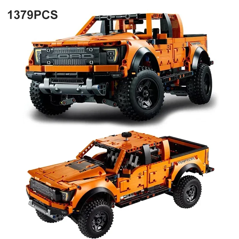 

High-Tech Ford Raptors F-150 Pickup Truck Racing Car MOC 42126 Building Block Bricks Educational Toys For Kids Christmas Gifts