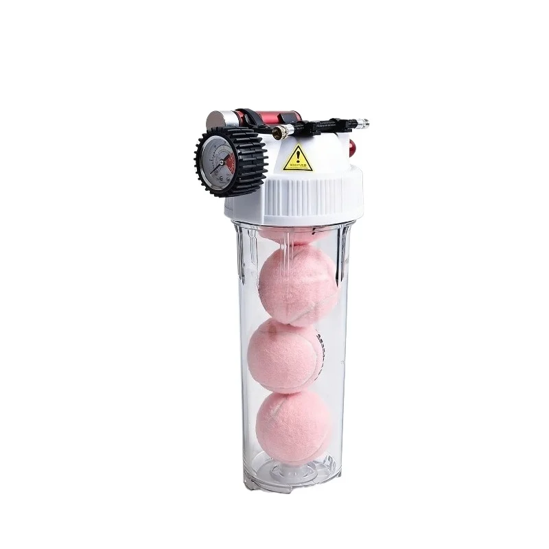 For Tennis Pressure-retaining Tank, Pressurized Tank, Pressure-retaining Bottle with Barometer  Inflatable 4-ball Repair