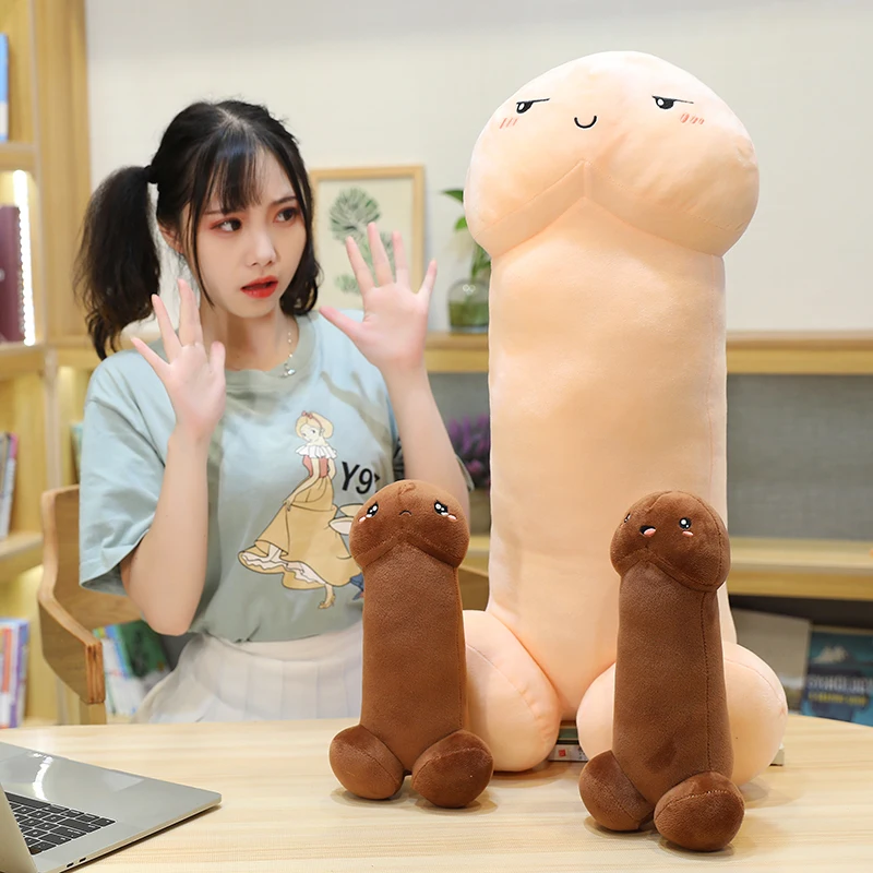 Neue Große Größe Trick Penis Plüsch Weiche Simulation Junge Dick Plushie Echt leben Penis Kissen Sexy Umarmt Kissen Freundin geschenk