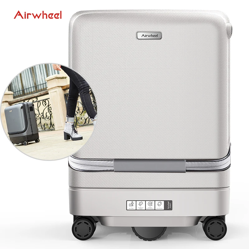 Airwheel Smart Following Suitcase SR5 20 Inch Smart Auto Follow Luggage Aluminum Carry On Smart Suitcase Travel Bags Trolley