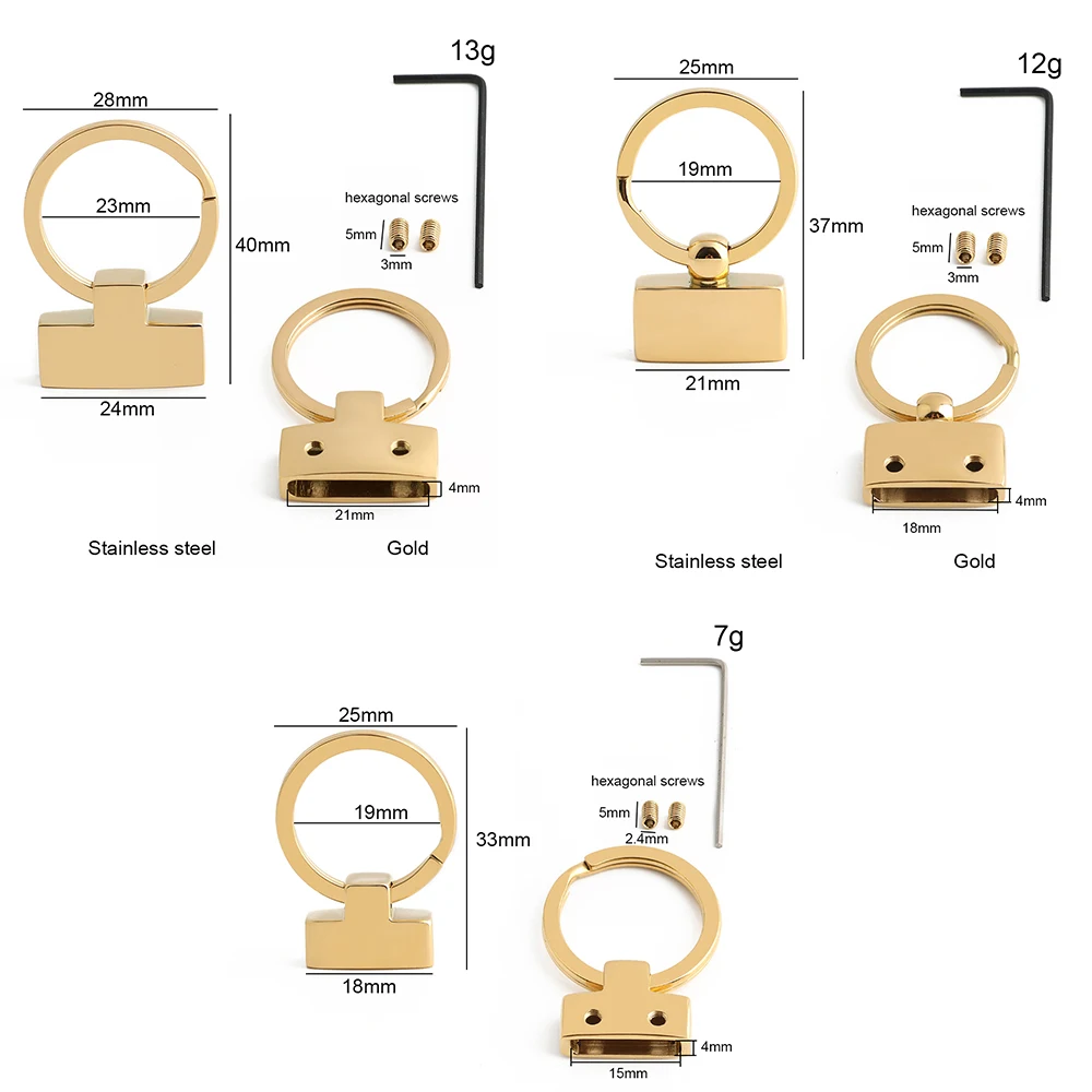 

10/30/50PCS 100% Steel Keyring Hook Split Ring Key Ring For Keychain Bag Strap Double Loop O Ring Buckles Keys Holder Pendant