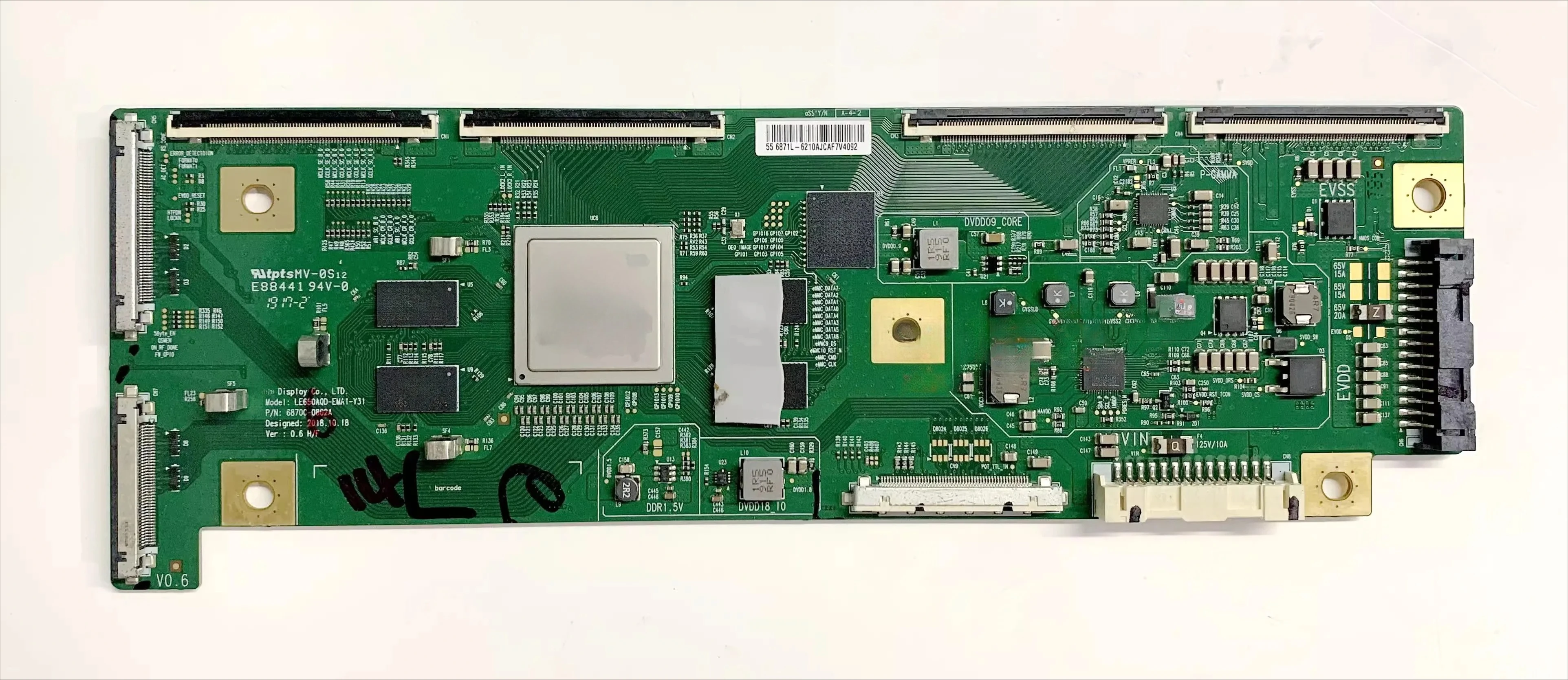 LG OLEDテレビ用 T-CON基板 LE650AQD 6870C-0802A LE650AQD-EMA1-Y31 T-con Board for LG 65'' OLED55C9AUA