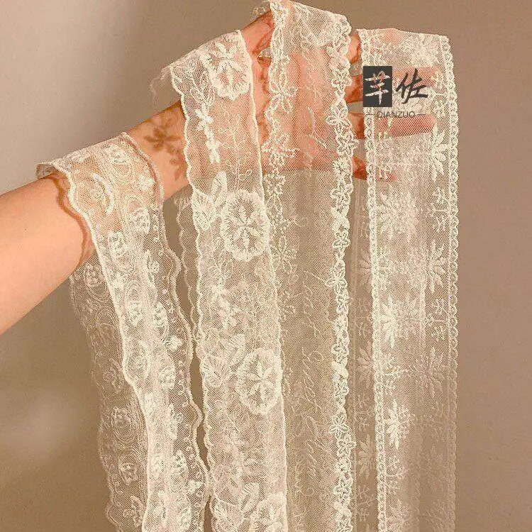 White Lace Belt New Style for Women Dress Jeans Ribbon Waist Rope Long Scarf Hairband Three-Strand Woven Non-Waterproof Child...
