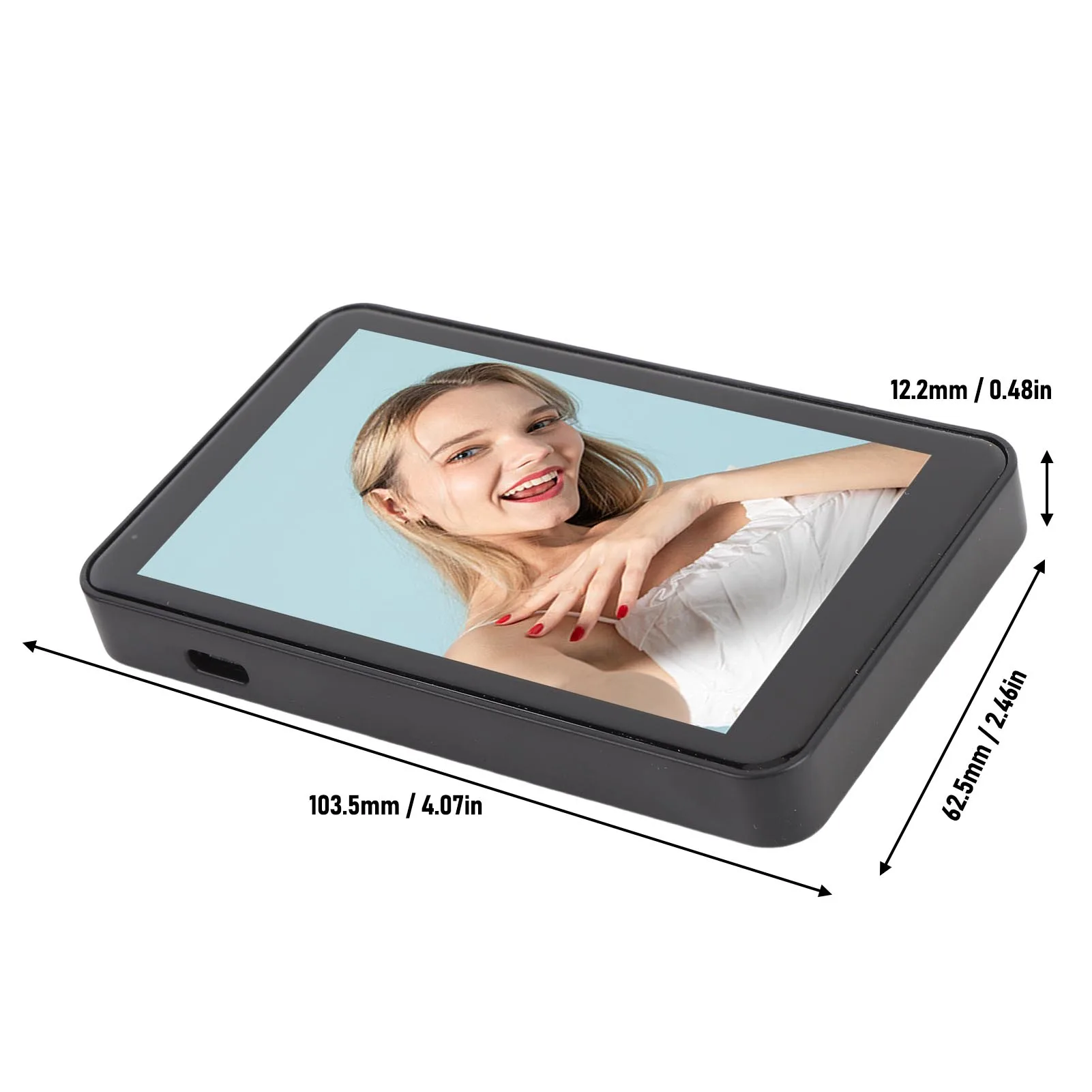 Phone Selfie Screen Wireless Magnetic Bluetooth Remote Phone Back Camera Screen for Vlogging Live Streaming