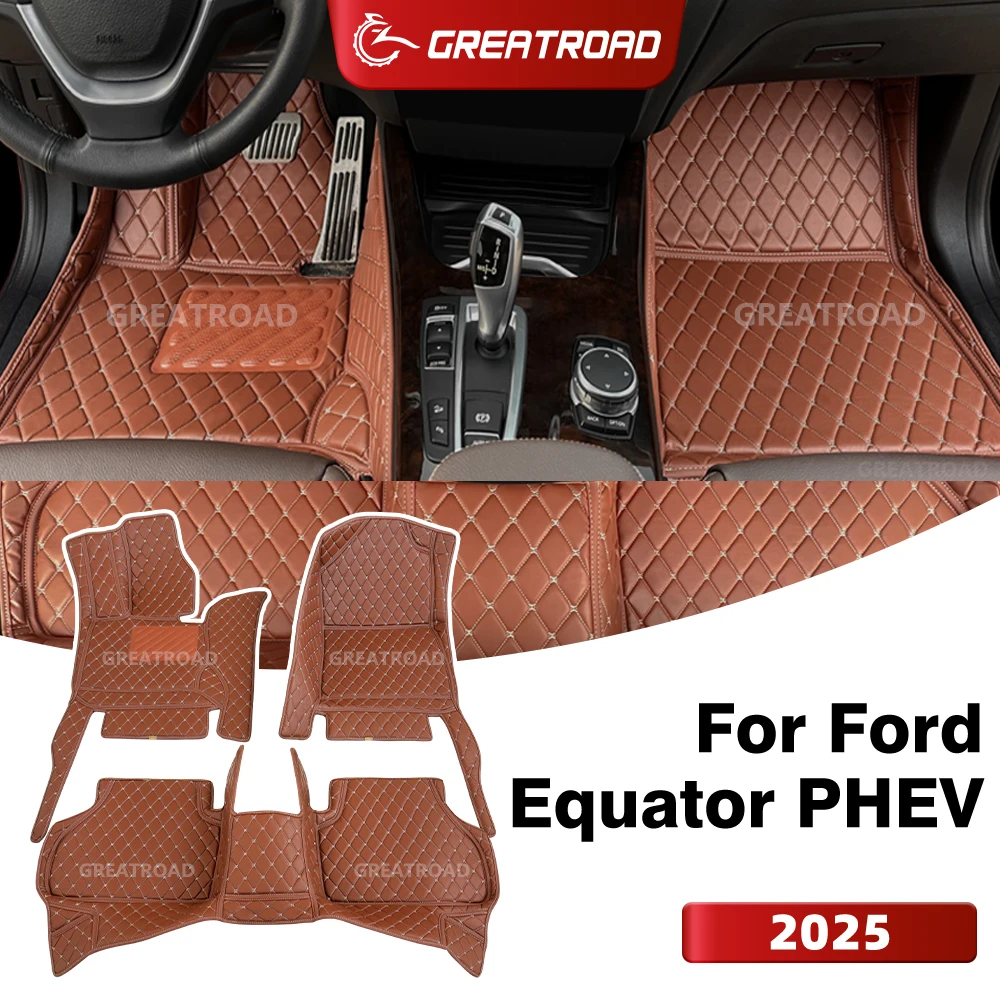 

Автомобильные коврики GREATROAD для Ford Equator PHEV (6/7-местный) 2025 года, на заказ, для салона автомобиля