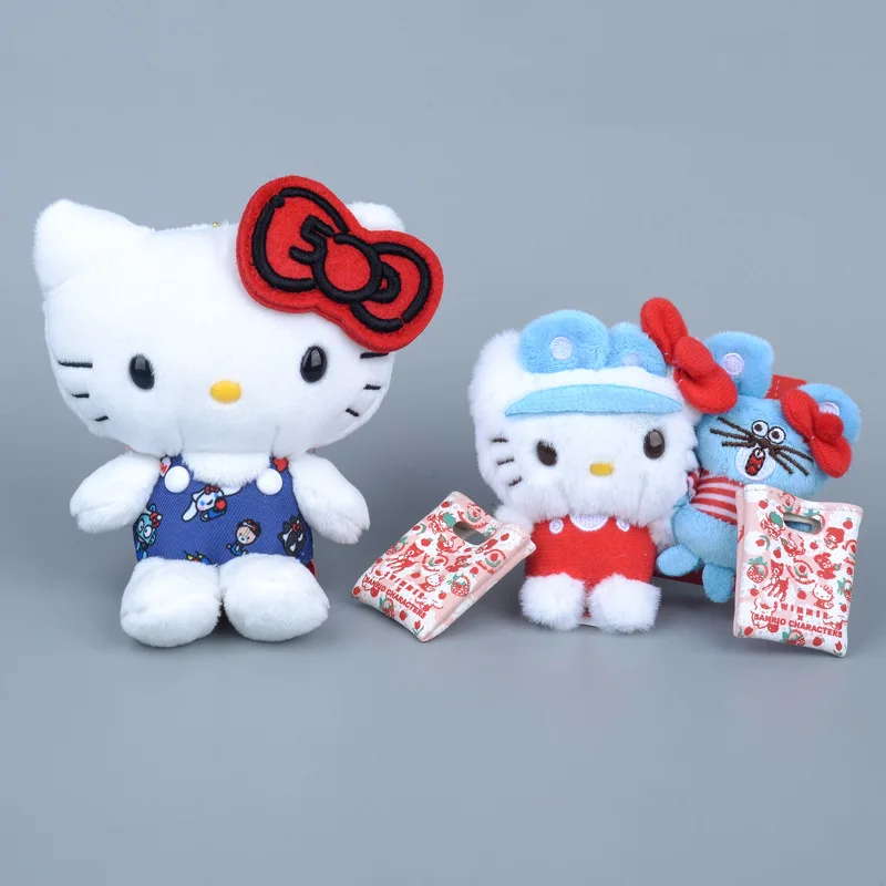 

Hello Kitty плюшевые игрушки Kawaii мультфильм аниме рюкзак кулон украшение бант брелок кукла подарки на день рождения для девочек