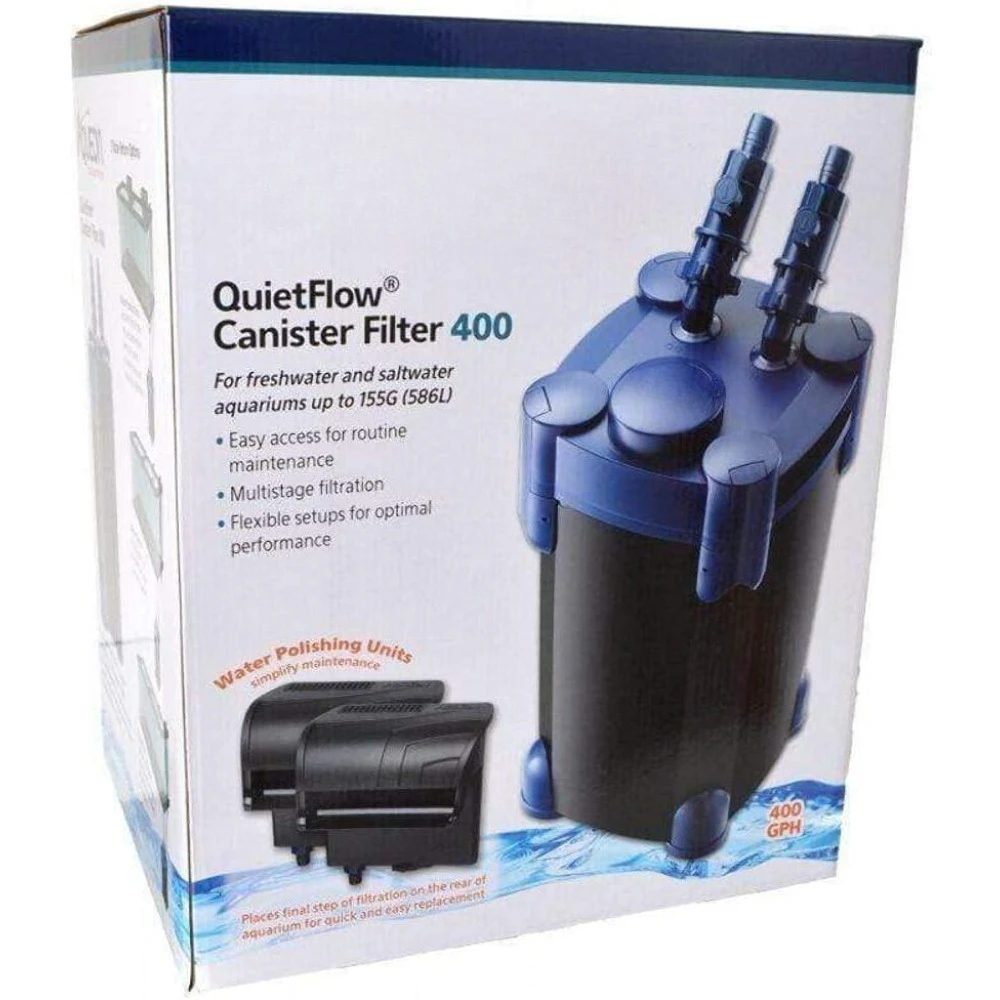 Aquarium Accessories QuietFlow 155/400 Canister Filter Fish & Aquatic Pets