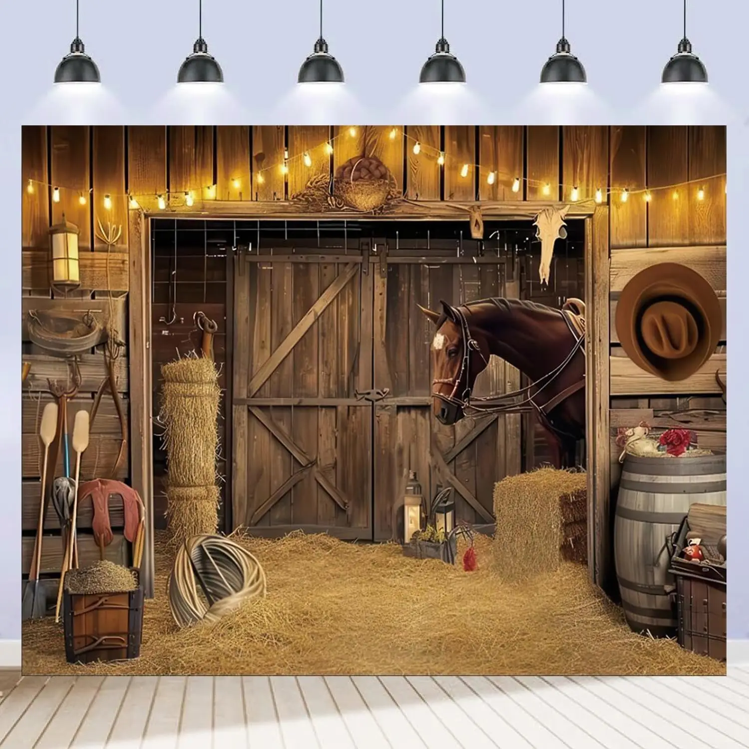 

Фон для вечеринки в стиле вестерн 10x8 футов, баннер для декораций на тему ковбоя, дикого Запада, родео