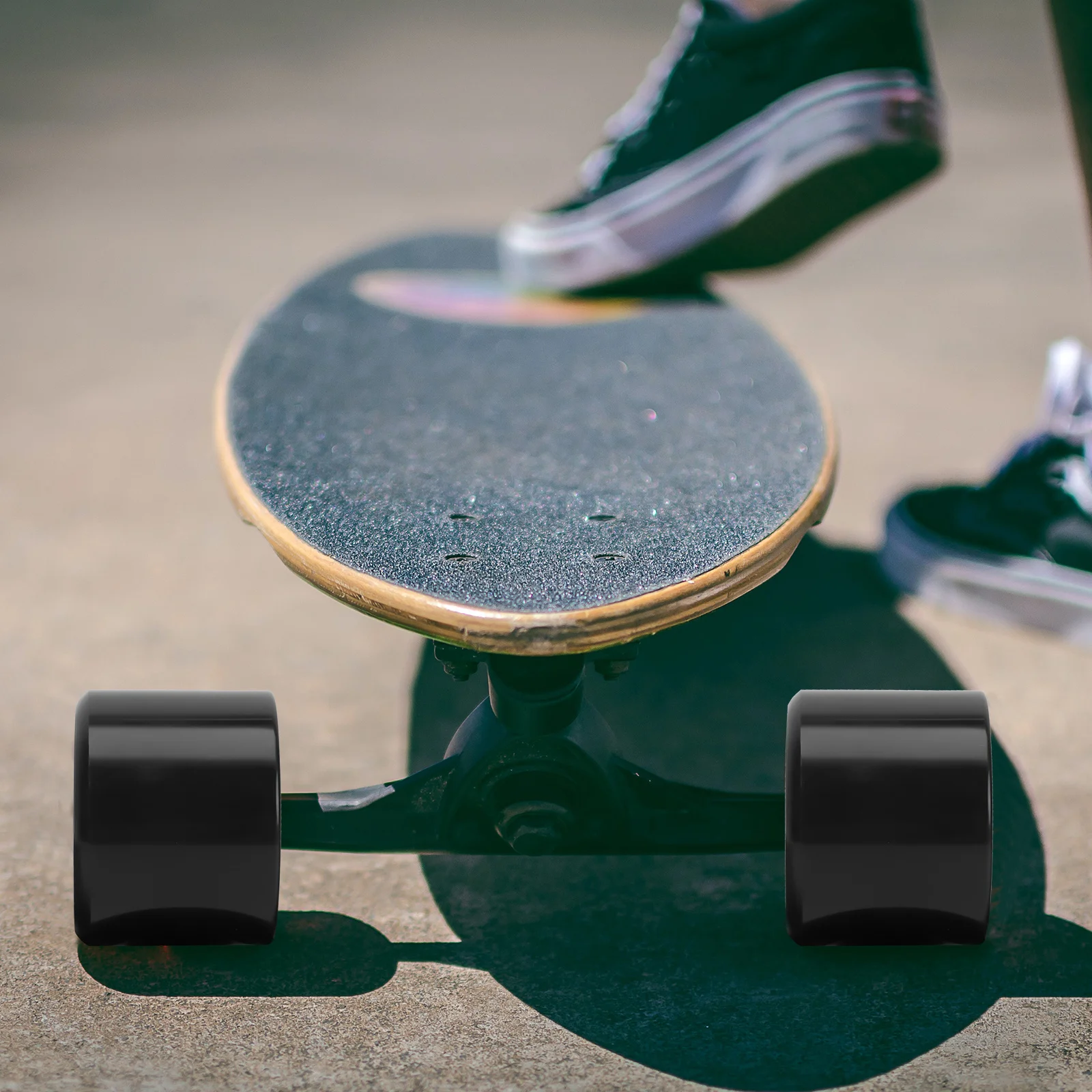 4 قطع من عجلات لوح التزلج المقاومة سهلة التركيب هدية لعشاق الرياضة مستلزمات لوح التزلج الطويلة