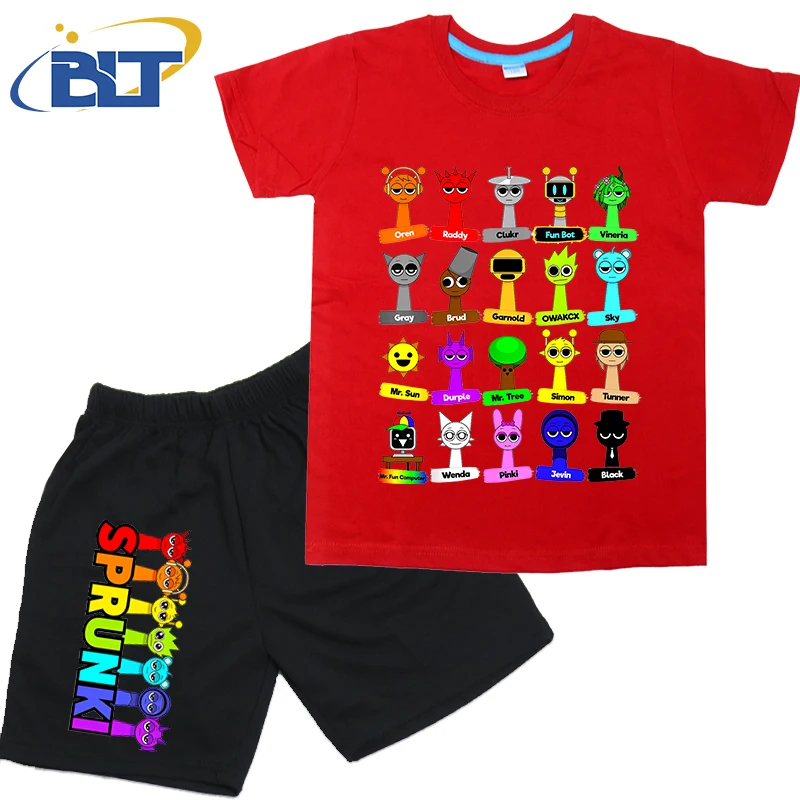 Рисунок 5 - Детская футболка с принтом All Sprunki с их именами