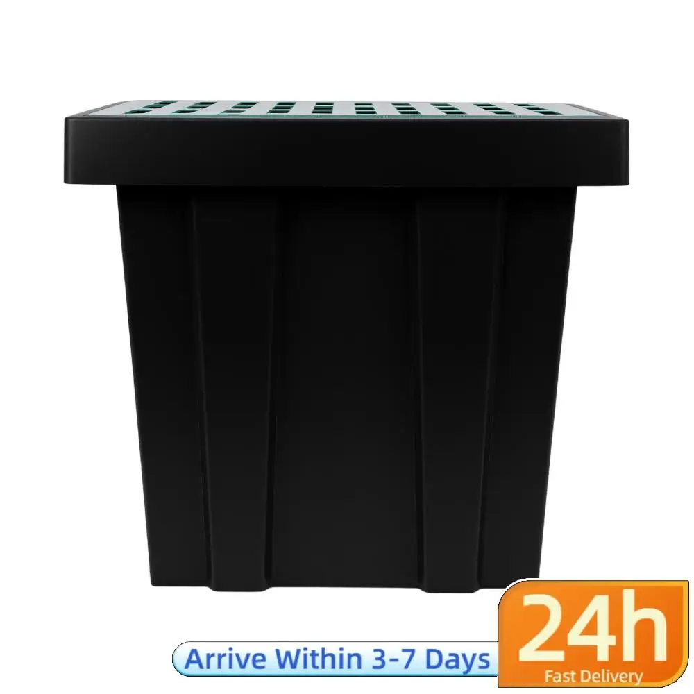 

Самодельные ливневые лотки для сбора воды с решеткой из стекловолокна и корзиной для мусора, без предварительно просверленных отверстий, для двора/водосточных труб/газона/муниципальных трубопроводов