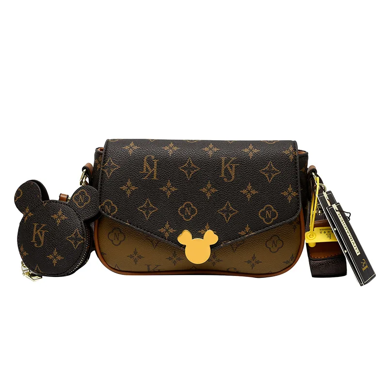 High-End Sense Presbyopia Bag New Fashion Retro Messenger Bag All-Match Female One-Shoulder Crossbody Bag Small Square Bag
