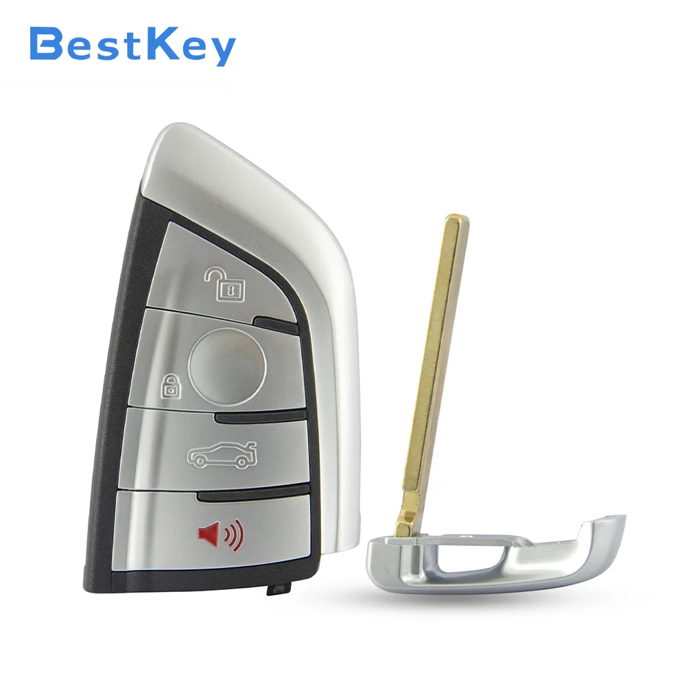 Best Key FEM 4 Button Smart Remote Key 315/433MHz ID49-PCF7953 Chip FCC NBGIDGNG1 With Foot Kick Sensor for BMW X5 X6 2014-2015