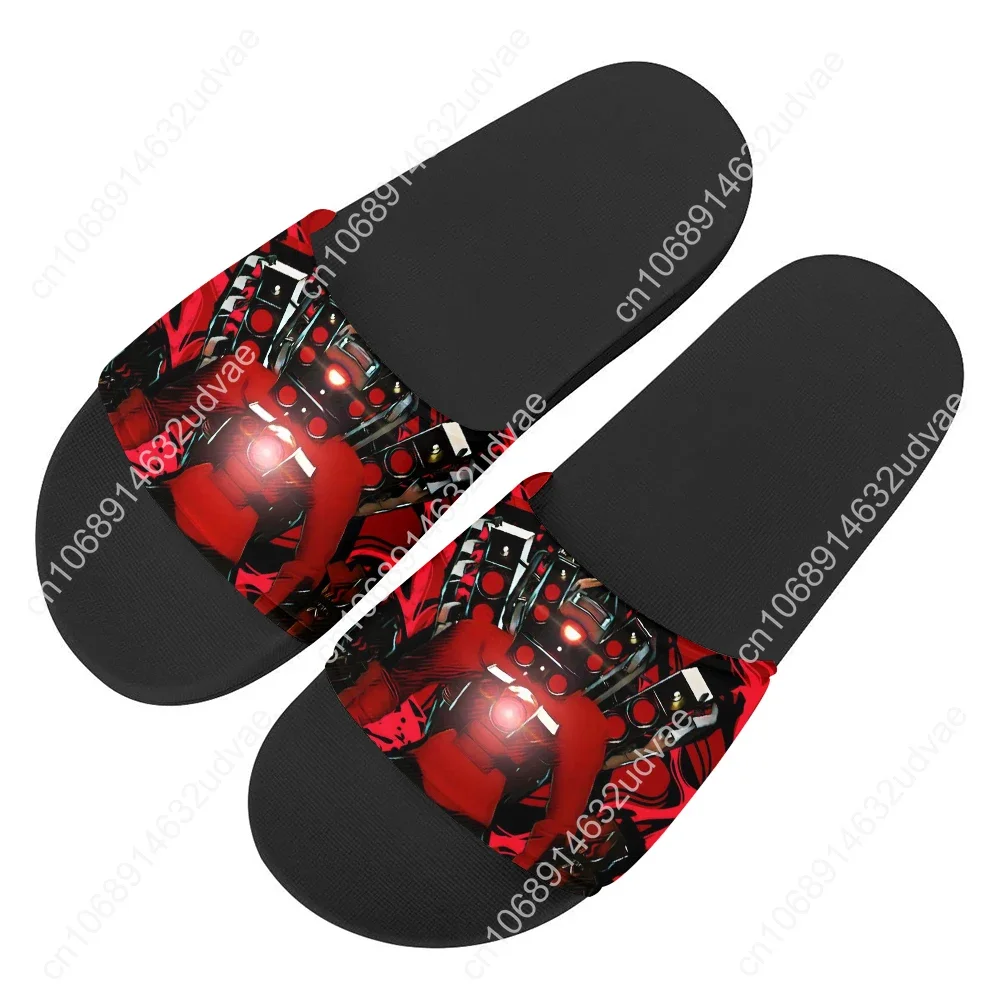 Titan Speakerman Skibidi Toilet Slippers Home Water Shoes Men Women Teenagers Children Beach Pool Sandals Custom Summer Slipper