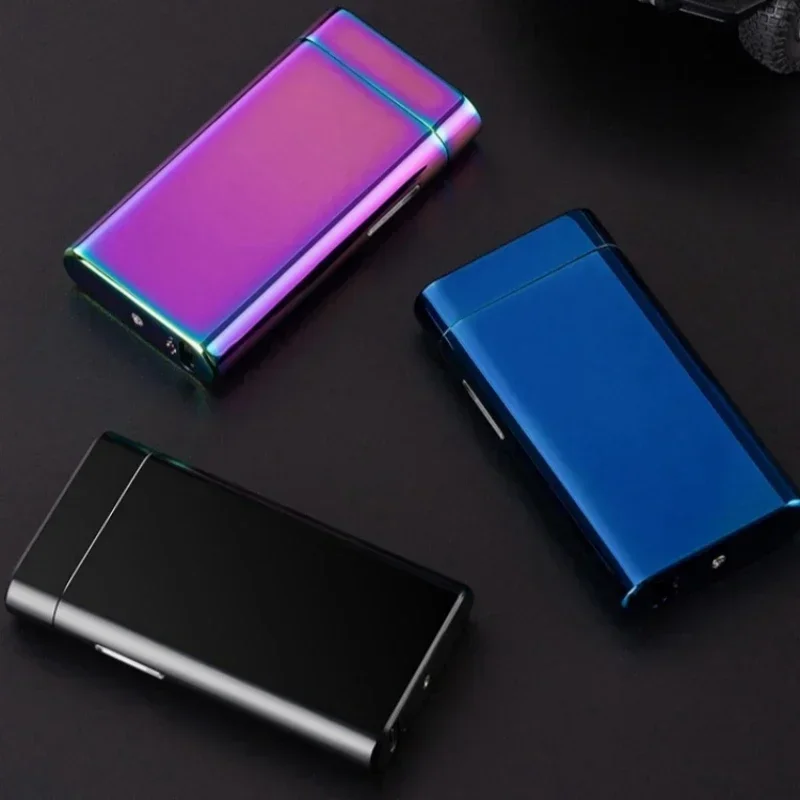 High Power Arc Lighter Outdoor Windproof LED Power Display Metal Lighter Type-C Charging Portable Men's Cigarette Igniter view 6