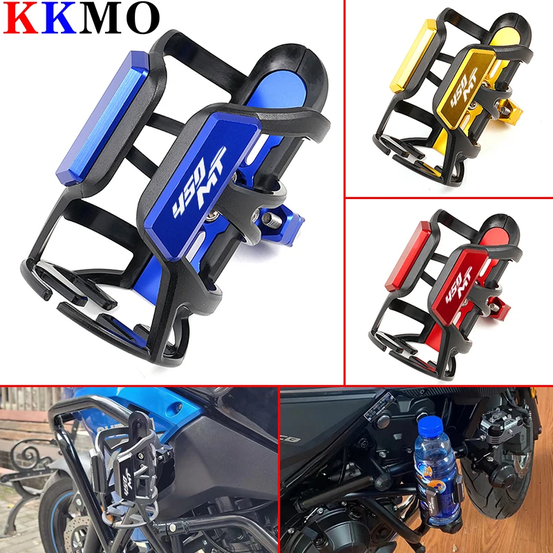 For CFMOTO 450MT 450 MT CF450 450mt 2023+ Motorcycle Beverage Water Bottle Cage Drink Cup Holder Sdand Mount Accessories