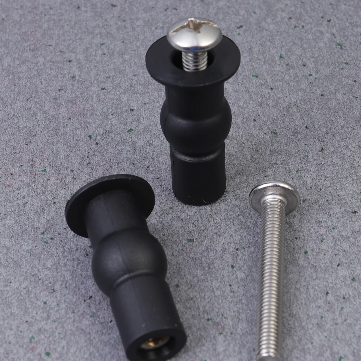 

2Pcs Toilet Screws Durable ABS Fixed Toilet Lid Screw Metal Rubber Fits Most Lids Broken WC Accessories Expansion Tools