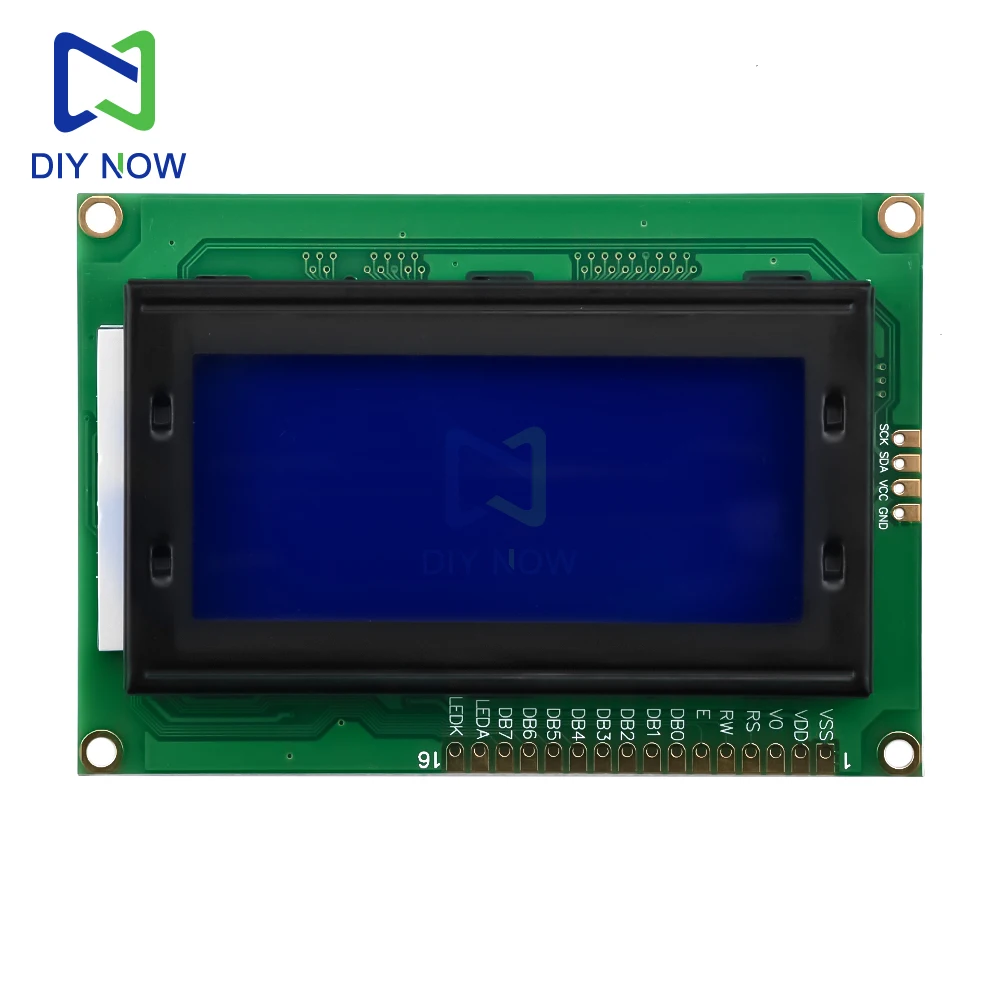 Module d'affichage LCD 1604LCD 5V, écran bleu-vert, contrôleur AIP31066, rétro-éclairage bleu jaune-vert, port parallèle à une rangée