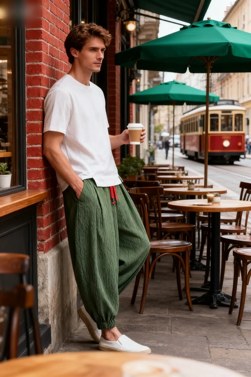 

Японские свободные мужские хлопковые льняные брюки, мужские летние новые дышащие однотонные льняные брюки, уличная одежда для фитнеса, большие размеры M-4XL