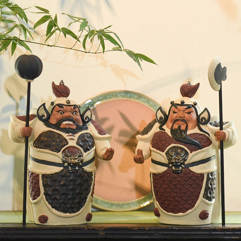 

Shiwan doll ornament Chinese style home living room entrance TV cabinet craft decoration