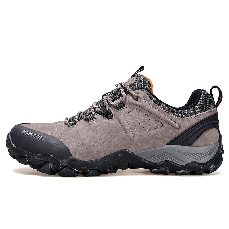 HUMTTO Waterproof Shoes for Men Leather Hiking Shoes Men's Sports Luxury Designer Outdoor Climbing Trekking Safety Sneakers Man