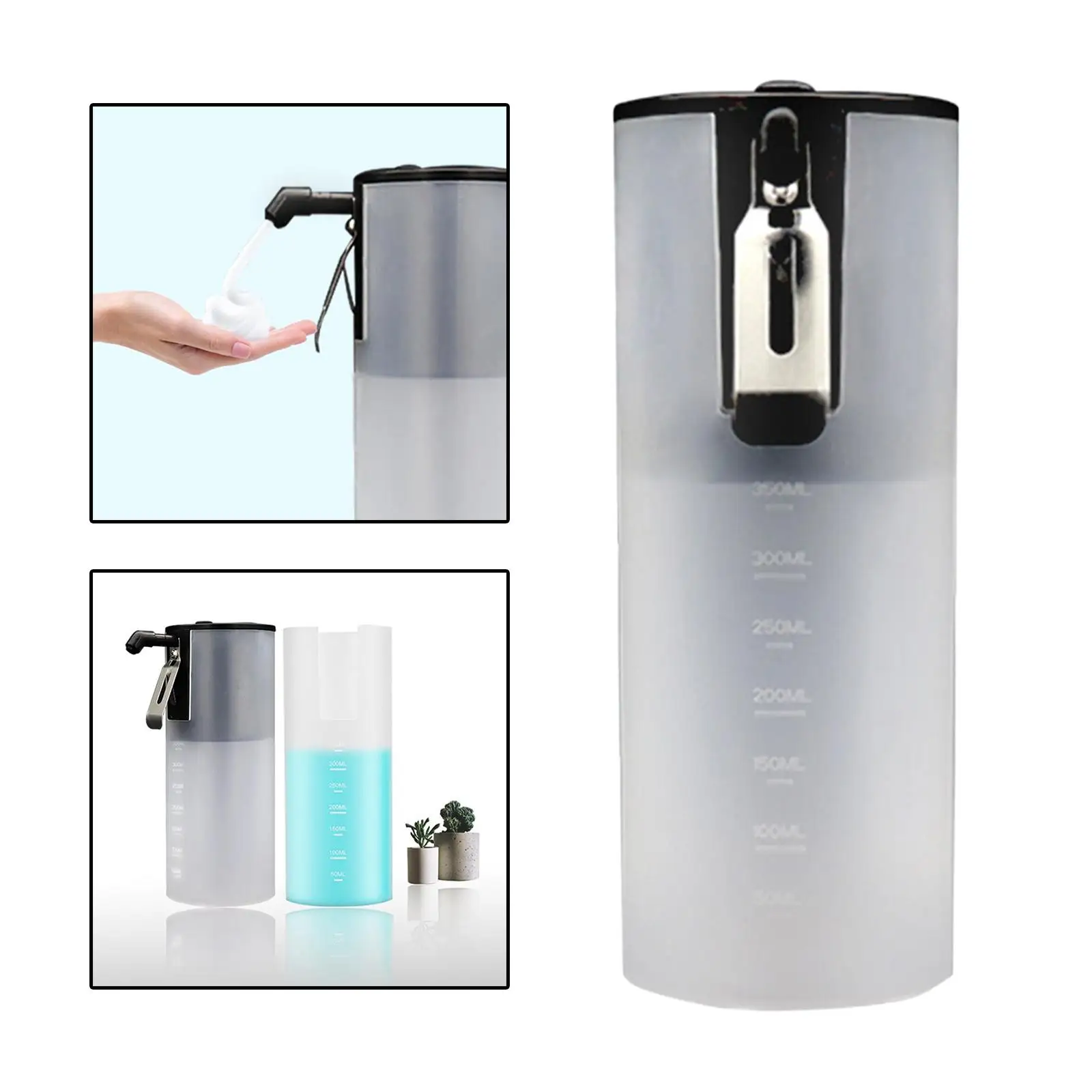 Countertop Electric Liquid Foam Soap Dispenser Pump 350ml for Bathroom