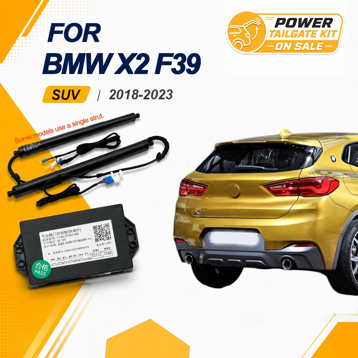 For BMW X2 F39 2018-2023 Car Power Trunk Lift Electric Hatch Tailgate Tail Gate Strut Auto Rear Door Actuator