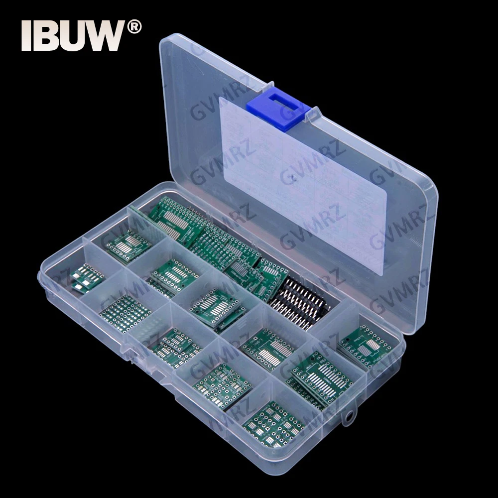 70PCS SMD to DIP Adapter Converter Plate PCB Board kit SOP14 SOP16 SOP24 SOP28 SOP10  SOP SOP8 SOP28 SOP20