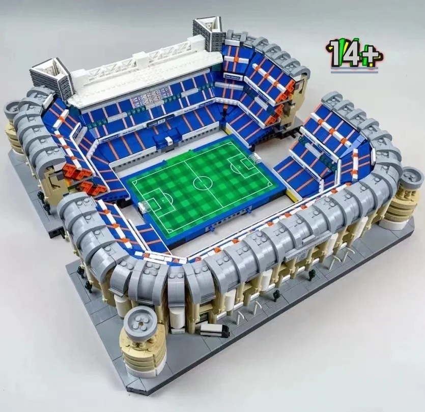 Blocs de construction de qualité supérieure Disney 2026 NOUVEAU 10299 Stade Santiago Bernabéu, décoration de football, jouet cadeau pour les fans et la décoration de la maison