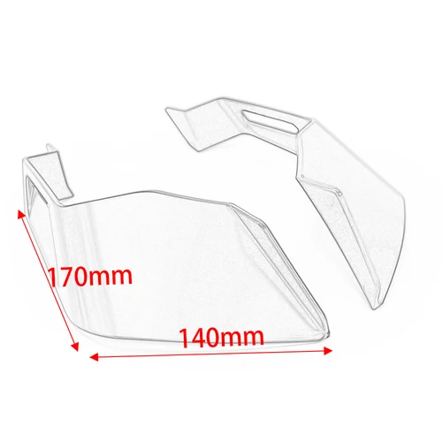 Imagen 2 del producto Kit de alas aerodinámicas universales para motocicleta carenado de aleta fija para Yamaha YZF600 R6 R7 2017 2018 2019 2020 2021 2022 2023 2024