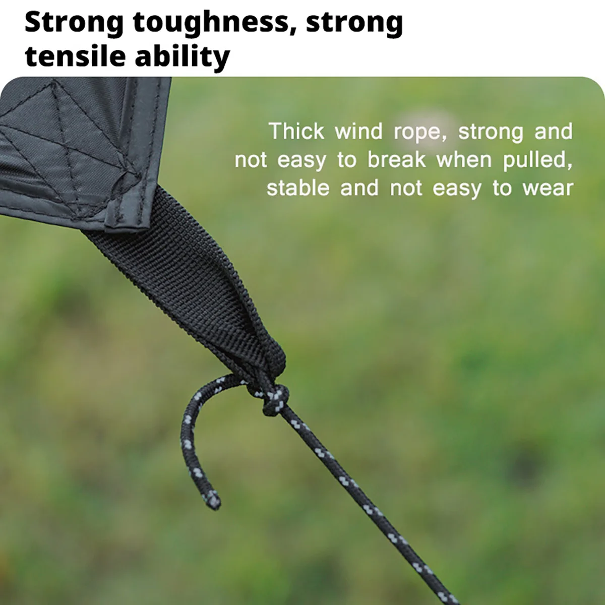 Bold Tent Wind Rope Canopy Outdoor Camping Reflective Wind Rope 3mm Multifunctional Buckle Set