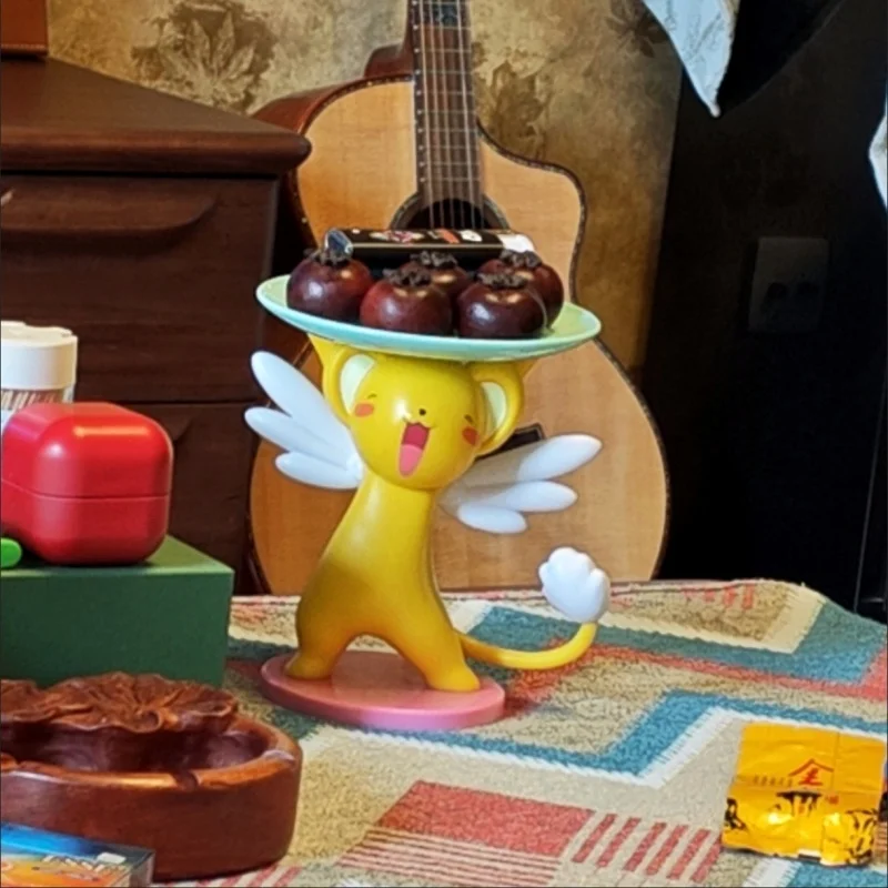 Figura de Cerberus de Card Captor Sakura, Modelo Estático para Escritorio, con Base para Guardar Objetos Pequeños, Decoración de Escritorio, Regalos