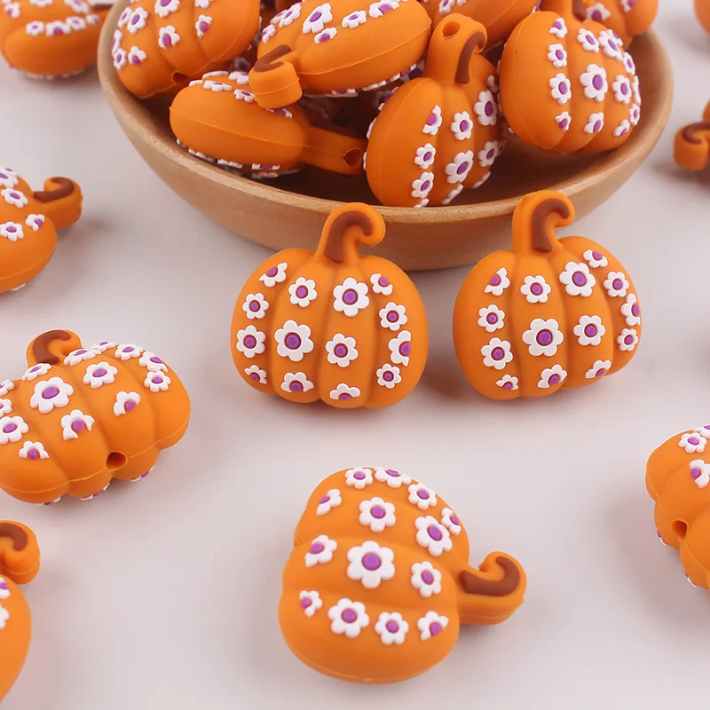 20/50pcs New Silicone Focal Beads Baby Teether Beads Teething Chew Toys DIY Pacifier Chain Jewelry Bracelet Pens Accessories view 3