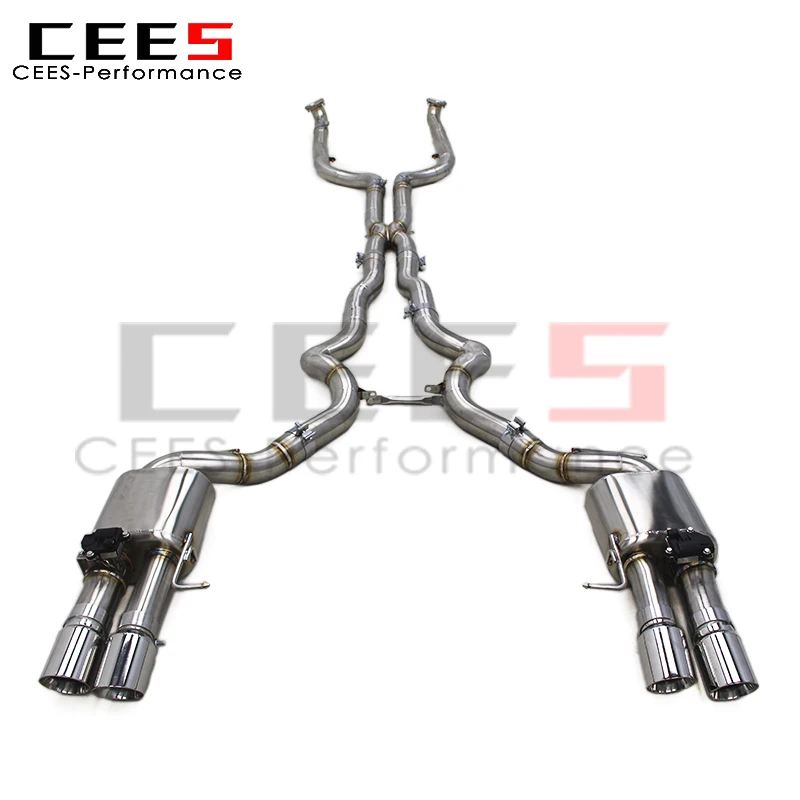 CEES Custom Stainless Steel Valve Catback Exhaust for BMW M5 F10/F15 4.4TT 2012-2016 Racing Escape Exhaust Pipe System Muffler