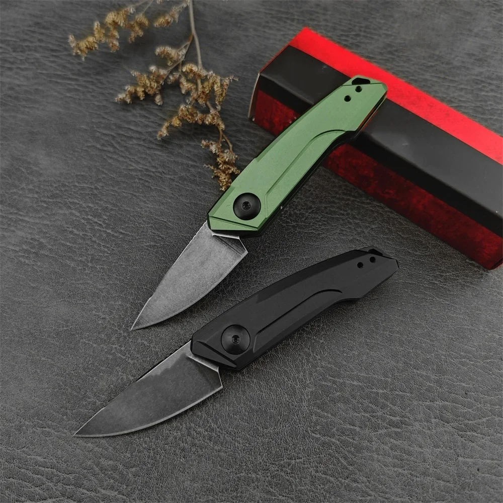 KS 7250 Mini Folding Knife Aluminum Alloy Handle Camping Hunting Survival Tactical Self-defense Portable Multitool EDC Hand Tool