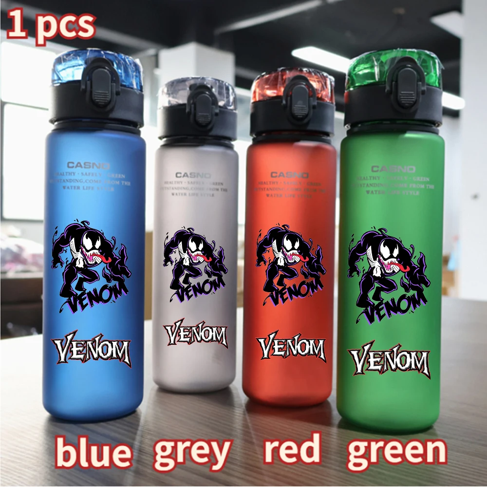 560ML Venom: The Last Dance Water Cup Spider-Man Large Capacity Portable Plastic Cartoon Adult Outdoor Sport Drinking Bottle