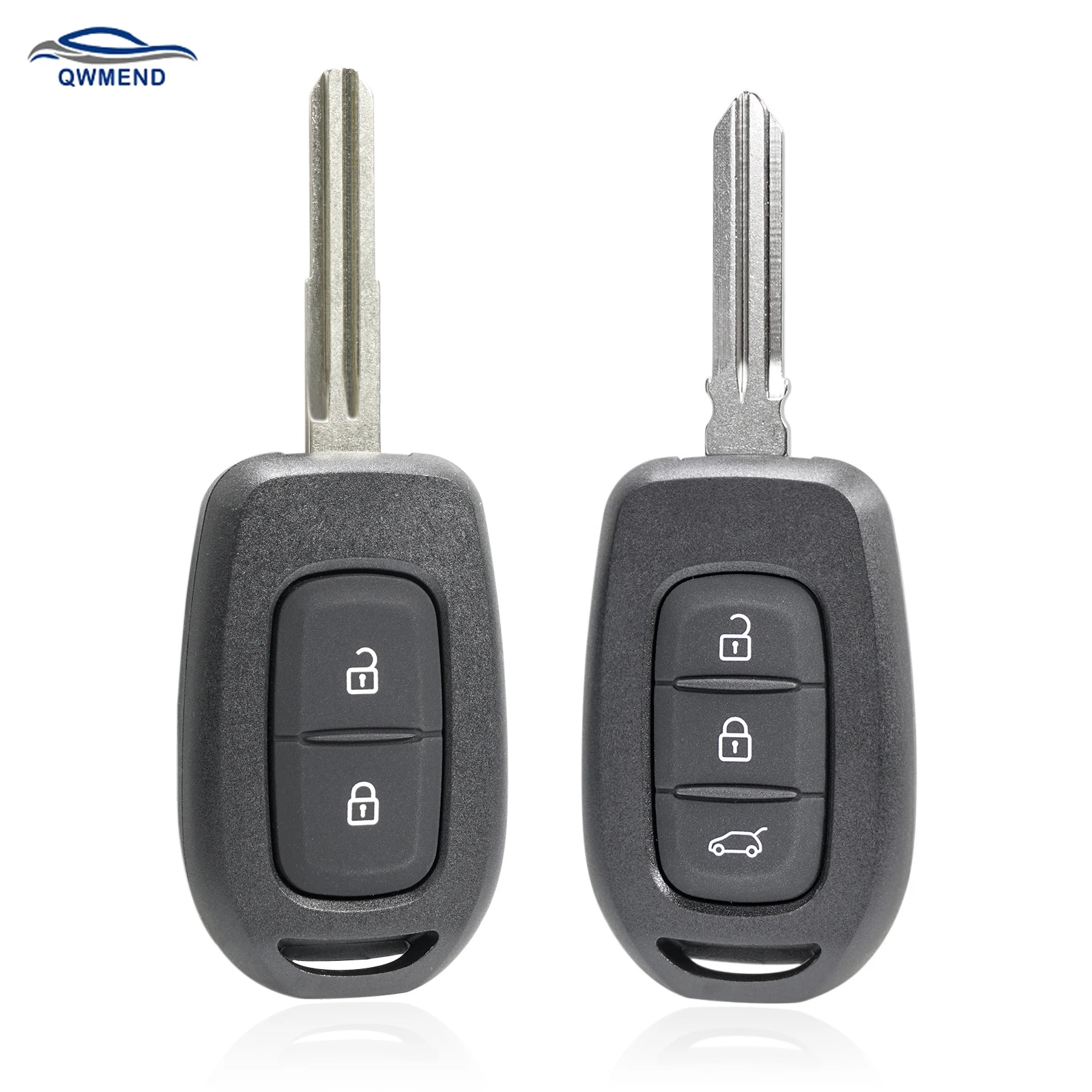 

QWMEND 433Mhz Car Remote Key For Renault Symbol Trafic Dacia Duster Logan Sandero Transponder Chip 4A PCF7961M 2/3Buttons