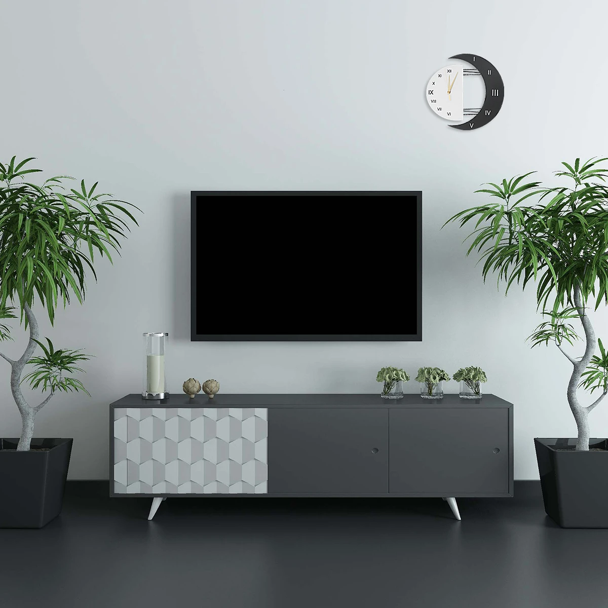 

Modern Wall Creative Hanging Decorative Wall Clock Decorative Silent Bedroom Living Room Office Quartz Home Decor