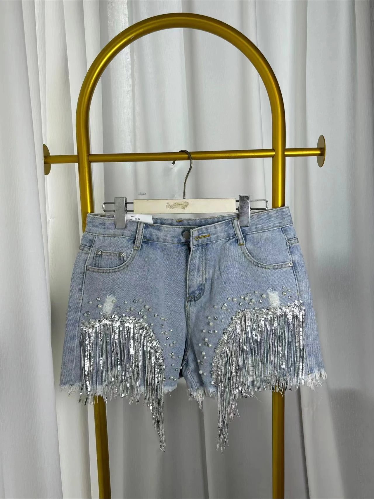 Shorts for Women Clothing Streetwear 2025 Summer New Fashionable and Versatile Denim with High Waist Wide Legs Half Pants Y2k