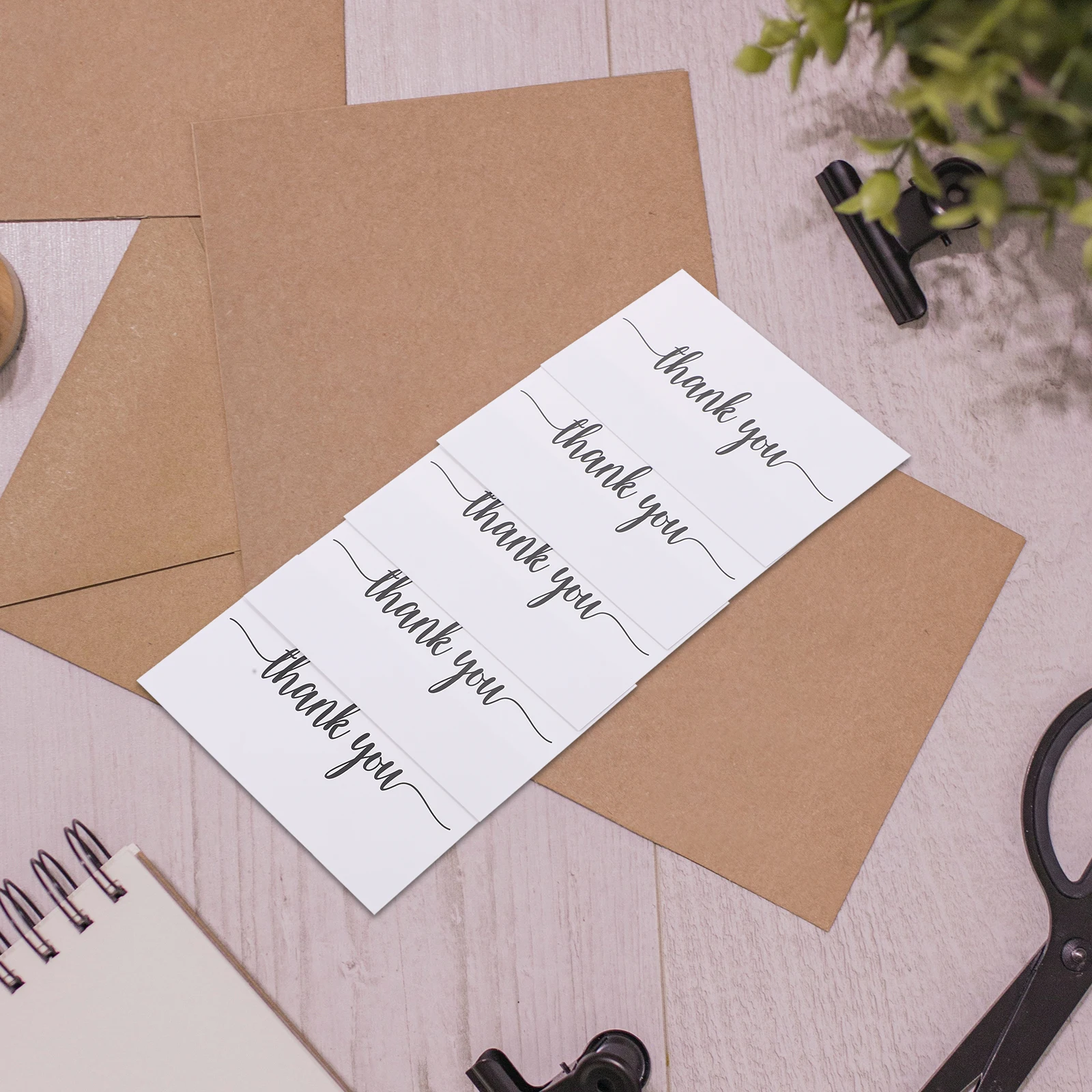 

150pcs Delicate Thank You Wedding Shower Gift Present For Small Business Shop Supply Elegant Memo Notes Greeting Paper