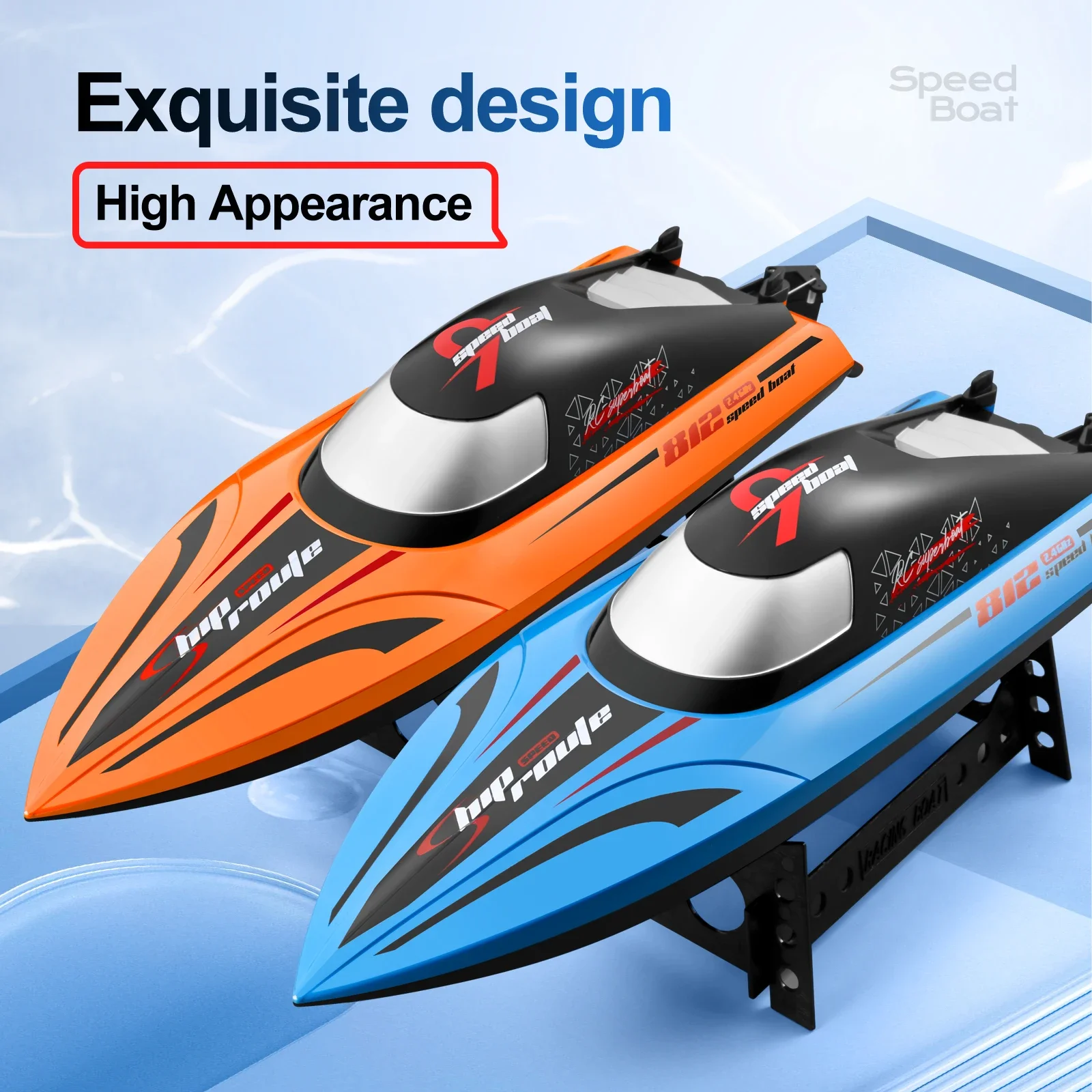 40km/h RC Boat 2.4Ghz High-Speed Remote Control Racing Ship Water Speed Boat Waterproof Remote Control Boat Children Model Toy