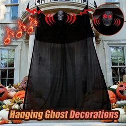 Haunted House Decoration With LED Sound Halloween Hanging Skull Ghost Ghost Ornament Indoor Outdoor Bar Halloween Party Decor