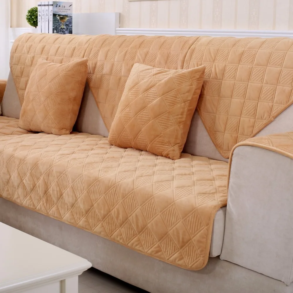 

Modern Minimalist European Style Sofa Cover Non-Slip Thickened Couch Covers Soft Breathable Seat Cushion Four Seasons