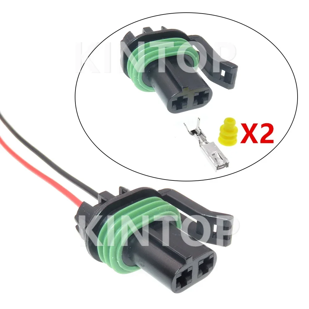 

1 Set 2 Pins 12185026 Car AC Assembly Socket Auto Electric Wire Connector with Cables Automobile Parts