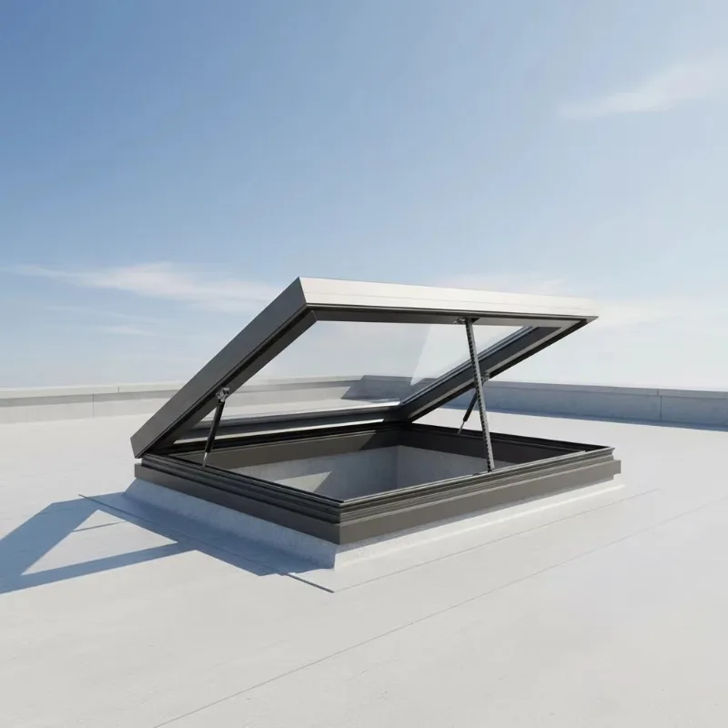 Modern Insulated Aluminium Windows Automatic Sunroof Skylights Folding With Open Style Soundproof Enclosure
