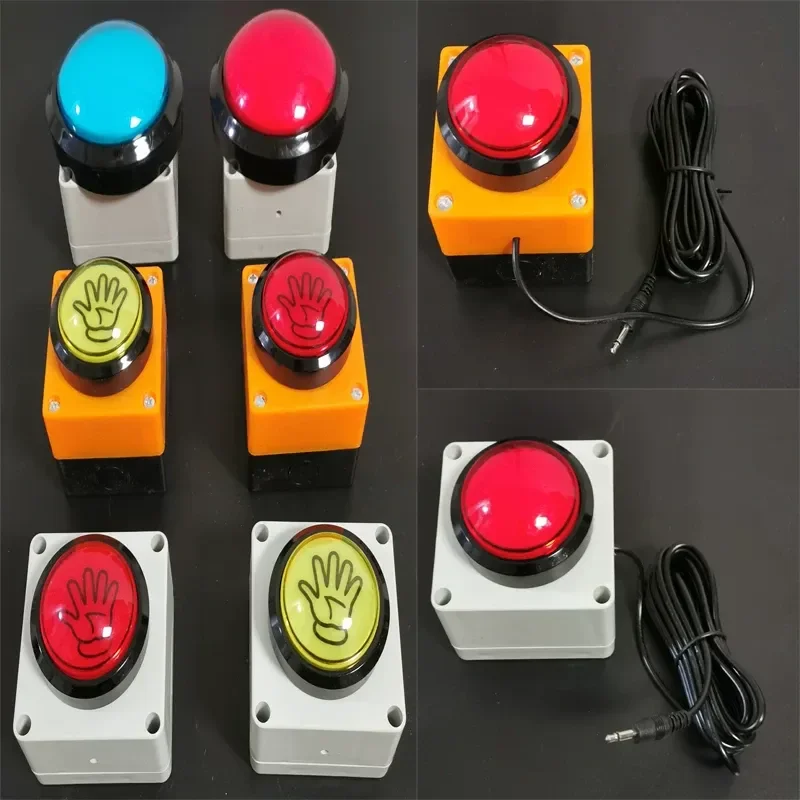 JMZ Large Size Pat Button Device for Elderly and Disabled Patients with Easy Press Function Compatible with Universal Call