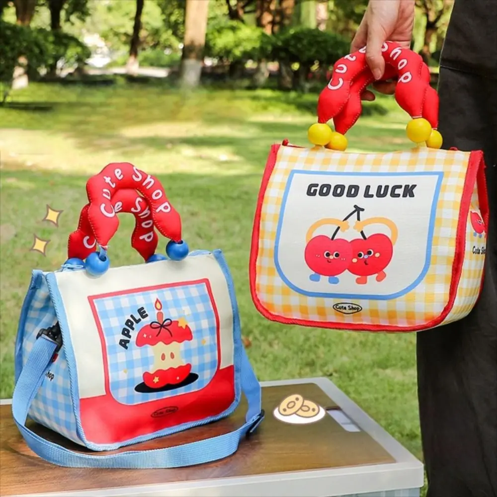 

Large Capacity Lunch Bags Insulated Thermal Adjustable Lunch Box with Shoulder Strap Fresh-Keeping Tote Bag